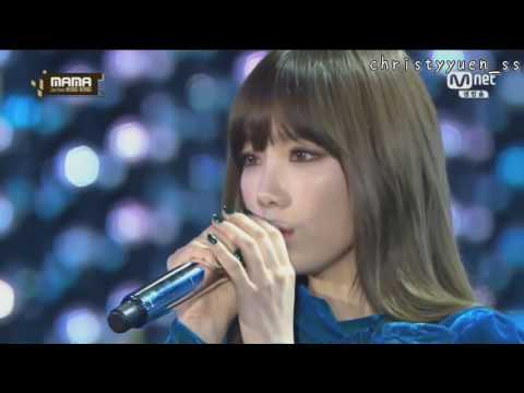 [繁中韓字live] 161202 泰妍 (태연) - Rain @ 2016 MAMA