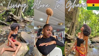 Ghana Vlog: I Modeled For A Big Ghanaian Hair Brand + Butuase Waterfalls + Mother’s Day Celebration