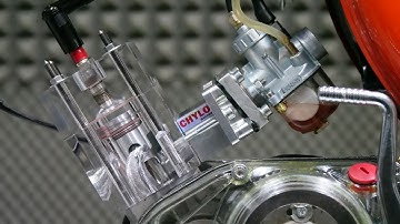 FULL TRANSPARENT ENGINE CYLINDER AND HEAD 2 STROKE SIMSON TUNING