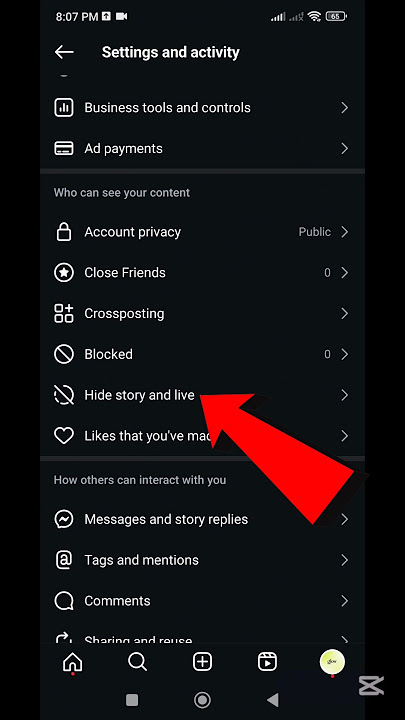 Hide instagram story from everyone