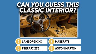 Can You Beat The 87% FAILURE Rate In This CLASSIC Car Quiz?