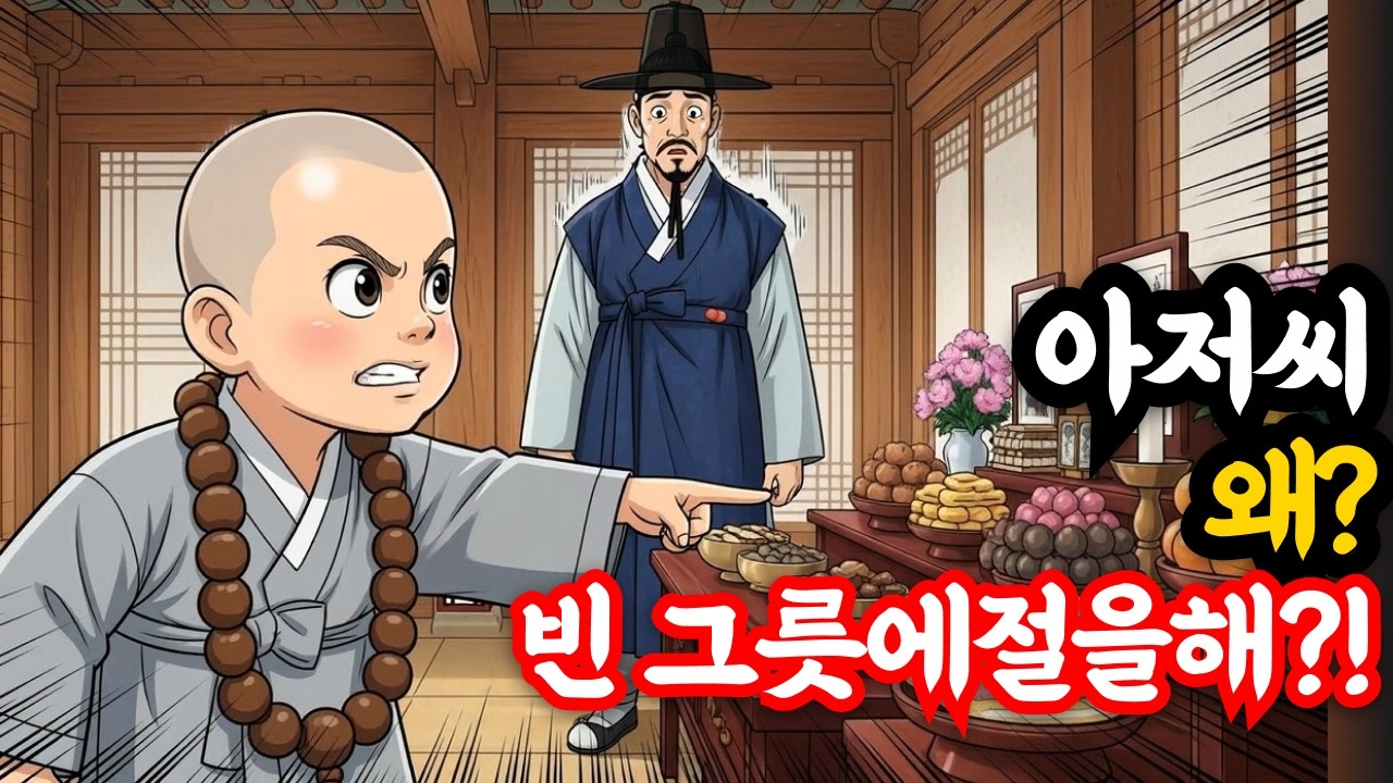 아저씨, 왜 빈 그릇에 절을해?!.5살 동자승이 제사상을 엎어버리자 만천하에 탄로 난 가짜 효자의 최후_옛날이야기|야담|동자승|설화 #은빛설화 #오디오북 #야담 #동자승 #반야스님