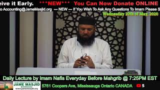Questins and Answers Session by by Imam Nafis