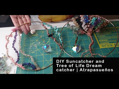 DIY Suncatcher and Tree of Life Dream catcher | Atrapasueños - YouTube