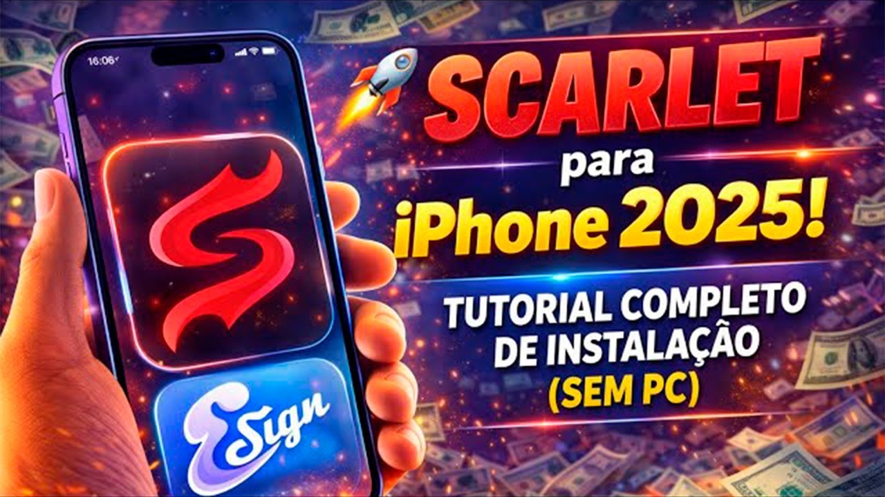 📱 SCARLET para iPhone 2026! Tutorial Completo de Instalação (SEM PC)