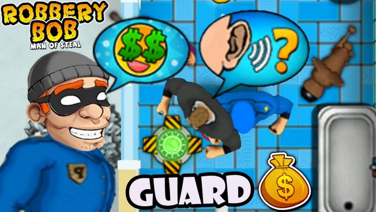 Robbery Bob Cosplay Blue Guard Character Gameplay BG53