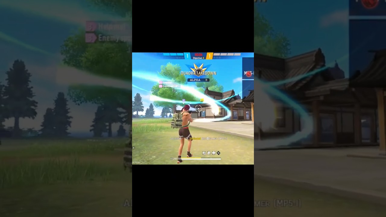 1 vs 4 clutch free fire best game play 