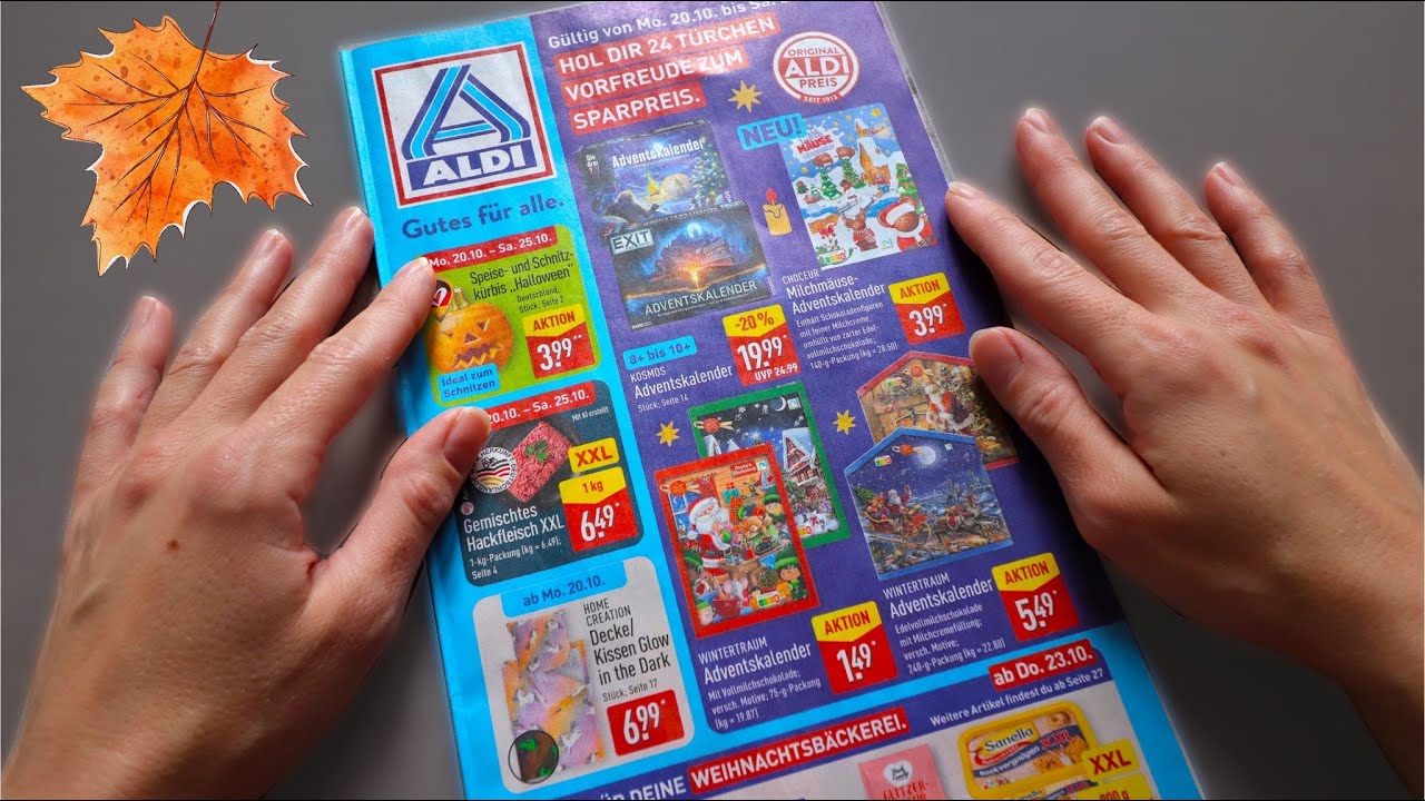 ASMR ALDI NORD PROSPEKT MIT WEIHNACHTSANGEBOTEN | Paper Sounds, Tracing, Brushing | SANFT GEFLÜSTERT