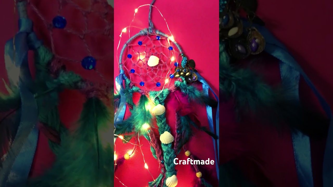 Mermaid Theme Dreamcatcher made with jute material!