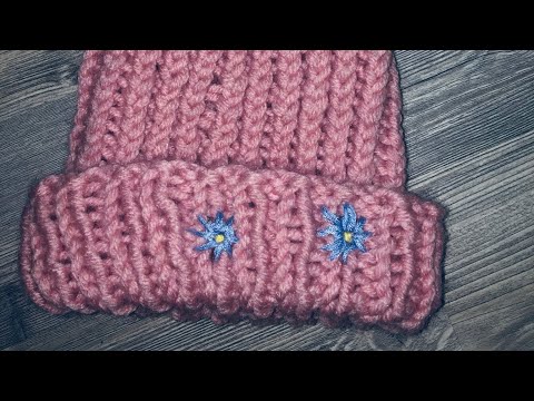 ქსოვა.როგორ ამოვქარგოთ ყვავილები ნაქსოვზე rogor amovqargot yvavilebi qudze.