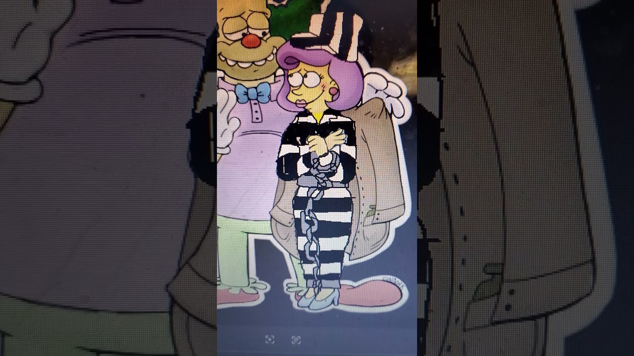 Lois Pennycandy's trial Lois's left foot chains handcuffed behind bars