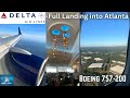 Delta Boeing 757-200 Landing Atlanta