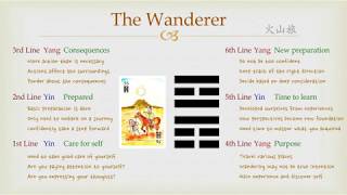 Goodie's I Ching - #56 The Wanderer (Lines)