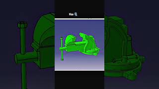 3D CAD Vise Design 🔧 | Mechanical Engineering #Shorts #cardesign #cad #catia #cadlearning #cadsystem
