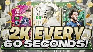 OMG 2K EVERY 60 SECONDS FIFA 22 BEST TRADING METHOD (FIFA 22 SNIPING FILTERS & FLIPPING)