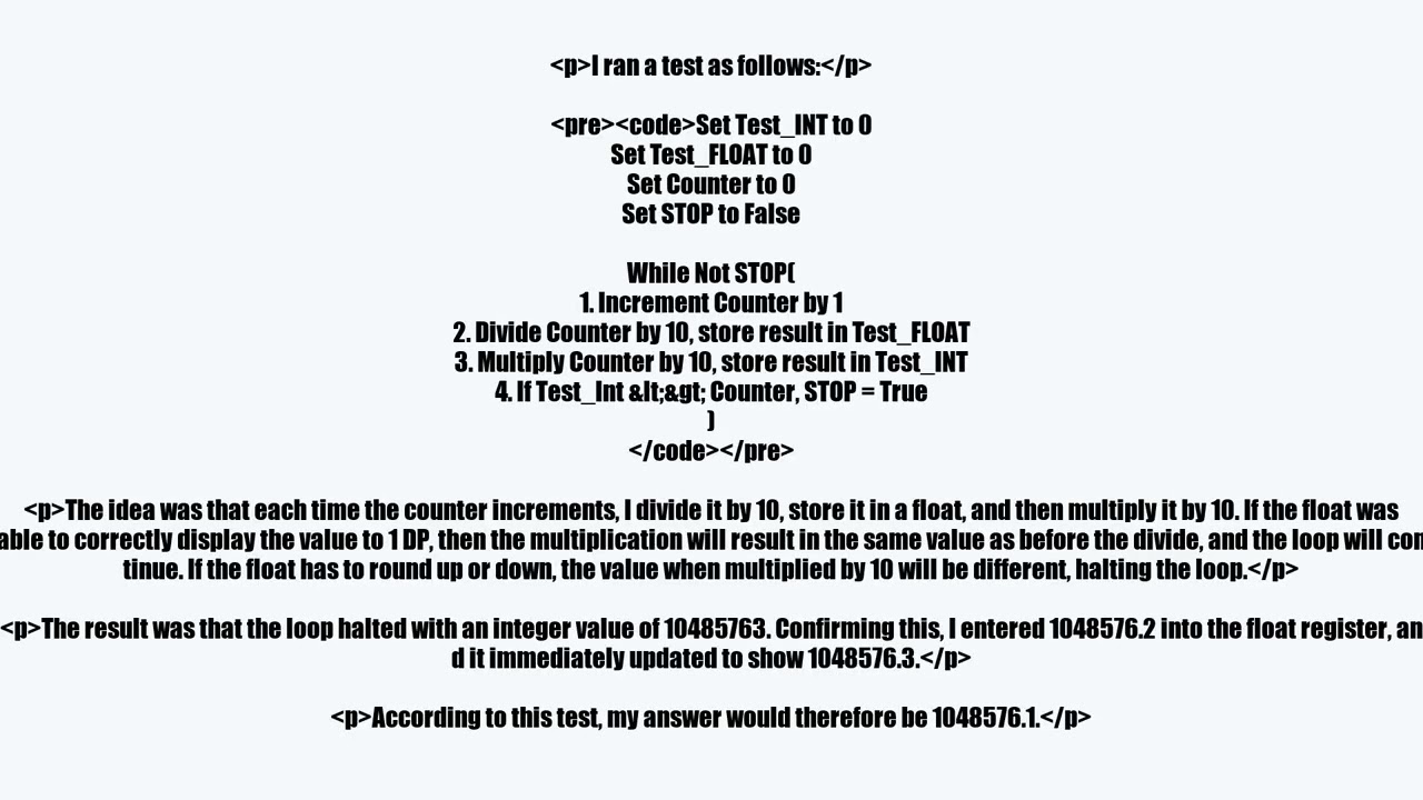 What's the highest value that can be accurately represented to one decimal place by a 32-bit flo