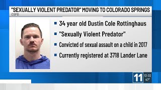 Sexually Violent Predator moves to Colorado Springs