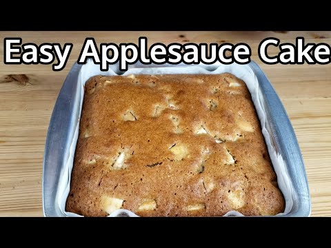 How To Make Applesauce Cake | Easy Applesauce Cake Recipe | Super Soft And Fluffy Applesauce Cake