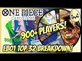 One piece card game top cuts 900 player eb01 treasure cup breakdown
