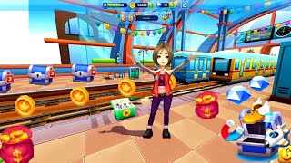 Subway Princess Runner Game : Collection of Coins,Magnet,Gifts | Android/iOS Gameplay HD screenshot 2