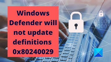 Windows Defender Protection definition update failed