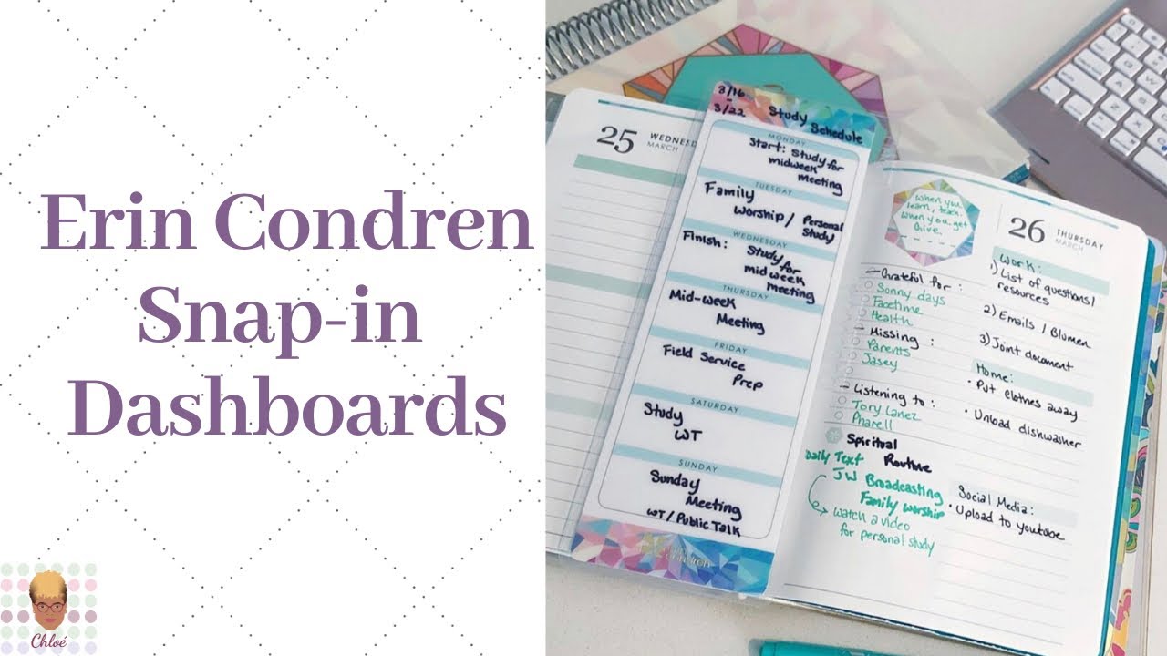 Erin Condren Snap-In Dashboard/To-Do List | Plan With Me