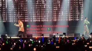 🇸🇪 Marcus &amp; Martinus Unforgettable (Sweden 2024) - LIVE @ Eurovision In Concert