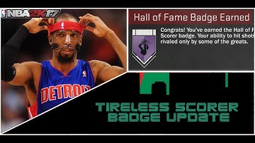 (NBA 2K17) Tireless Scorer Badge Tutorial Update! SNAG ASAP!