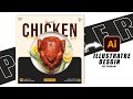 How to create a🍗Chicken Food Poster Design in Adobe Illustrator | Restaurant Menu Flyer Tutorial 🎨