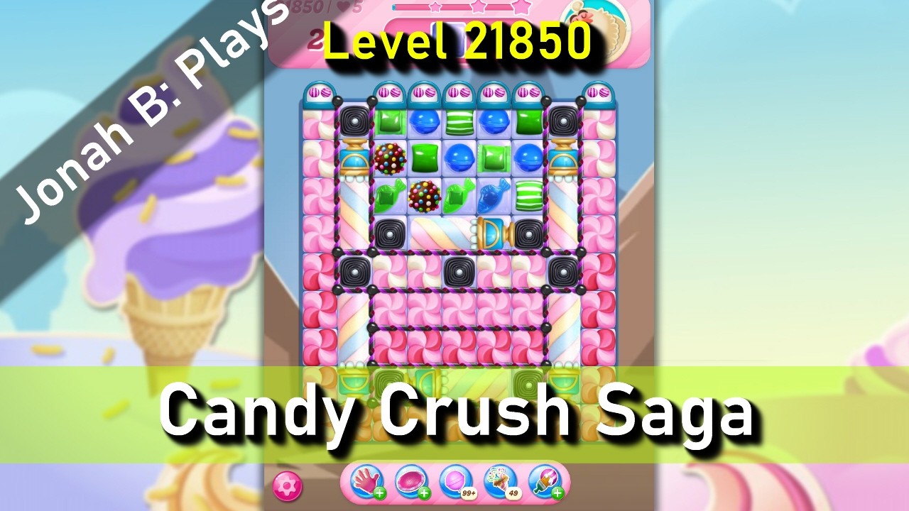 Candy Crush Saga Level 21850 - YouTube