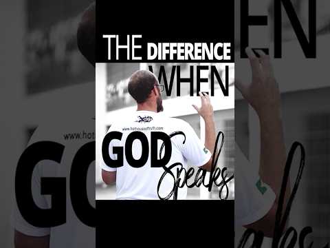 THE DIFFERENCE WHEN GOD SPEAKS #shorts #hotinjection #hothouseoftruth #hothouseoftruthbrasil #jesus