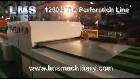 2014 Newest LMS Perforation Line for Ceiling Tile 1250x600,600x600 clip in lay in