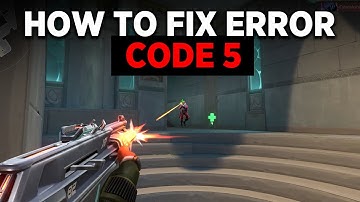 Fix Valorant Error Code VAL 5 - The game has lost connection please relaunch the client to restore