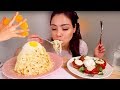 CHEESY BUTTERY SPAGHETTI & CURED EGG YOLK RECIPE 먹방 MUKBANG