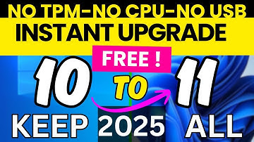 Upgrade Windows 10 to Windows 11 FREE in 2025 | Easiest Method!