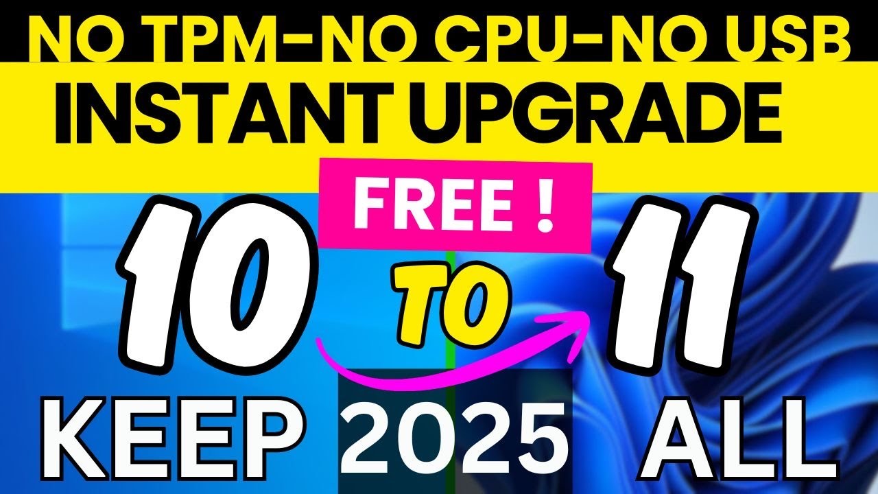 Обновите Windows 10 до Windows 11 БЕСПЛАТНО в 2025 году | Самый простой способ!