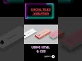 Stunning Social Media Tiles Animation using HTML & CSS 🔥#coding #sakshamdigitaltechnology #animation