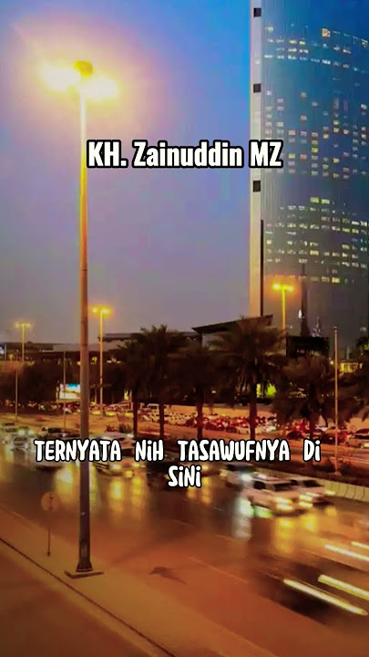 KH Zainuddin MZ Tenang Seperti Tukang Parkir