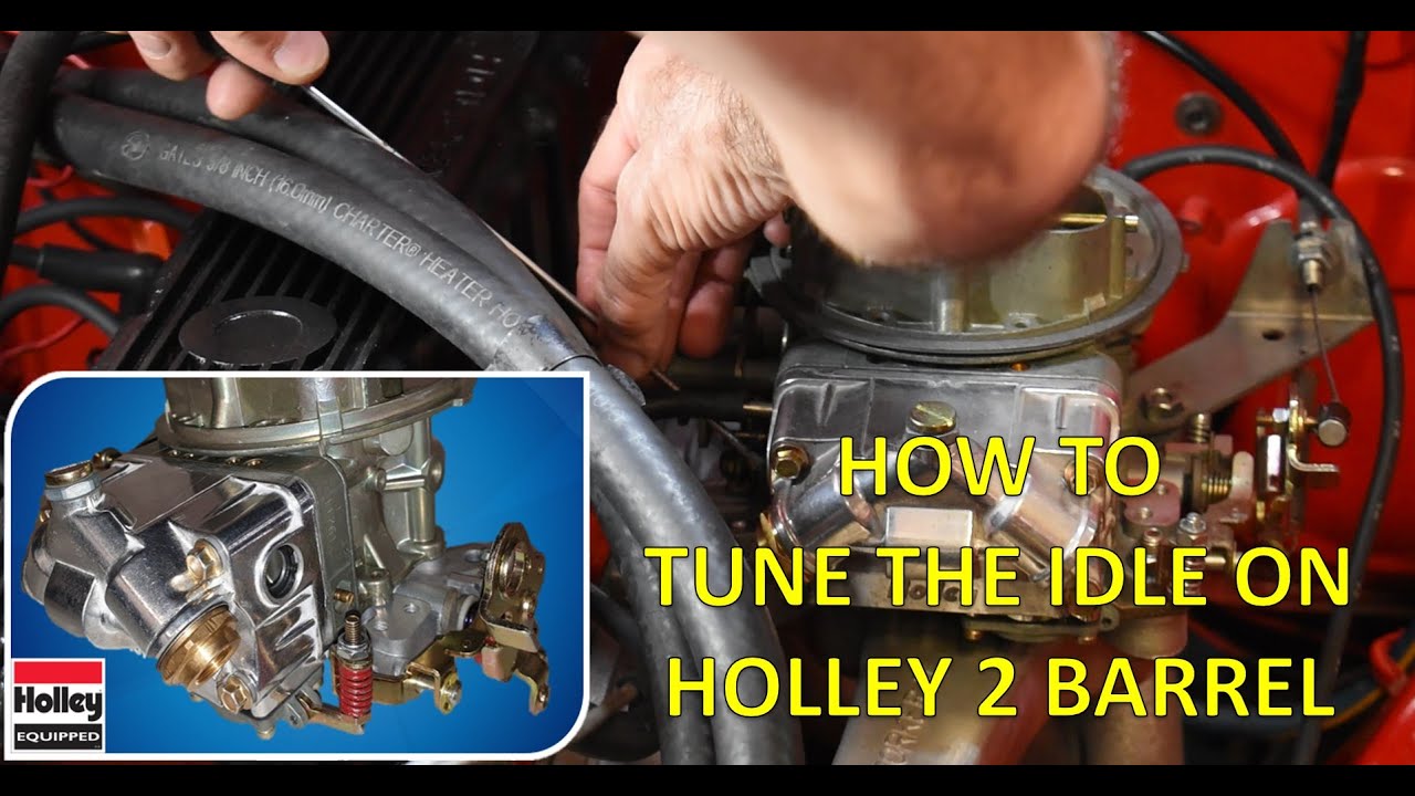 How to adjust Holley Idle Mixture Screws and Curb Idle 