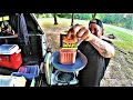 Cooking a Grilled SPAM & Cheese Sandwich out of my Truck (Truck Camping)