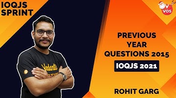 2015 Physics NSEJS PREVIOUS YEAR QUESTIONS DISCUSSION | IOQJS | NSEJS New Series with Rohit Sir