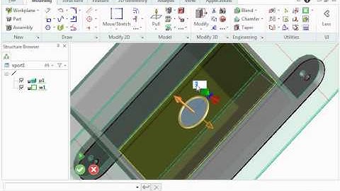PTC Creo Elements/Direct Modeling Express. Basic demo - part 1 (with voice)