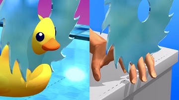 ASMR Cutting game! Relaxing sounds! Satisfying Video