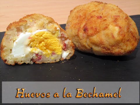Huevos a la bechamel