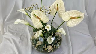 Another technique tutorials ideas for fishbowl flower arrangement #floraldesigner Vlog