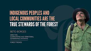 Indigenous Peoples and Local Communities are the true stewards of the forest