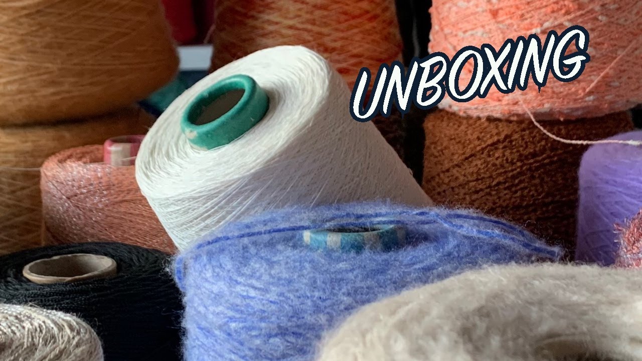 Unboxing outlet de lanas, compras laneras YouTube