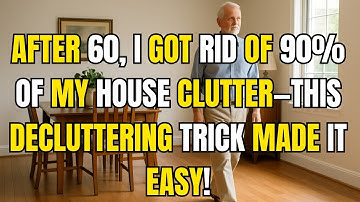 After 60, I Got Rid of 90% of My House Clutter—This Decluttering Trick Made It Easy! Wise aging tips