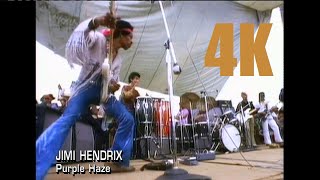 Jimi Hendrix -  Purple Haze - Live Woodstock - 4K Remaster - (Colour Corrected) - [UHD]