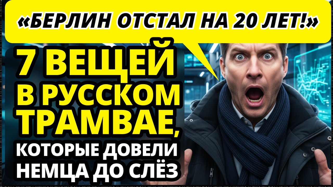 Немецкий технарь увидел обычный русский трамвай и НЕ ПОВЕРИЛ: 7 вещей, повергших его в ШОК.